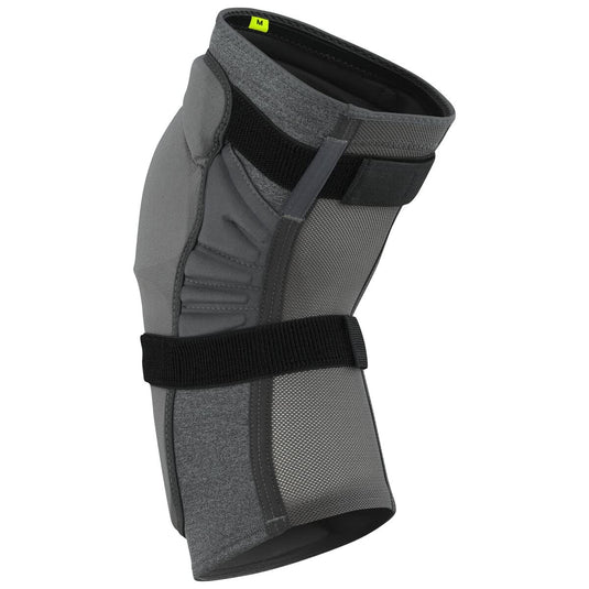 IXS Unisex Trigger Breathable Moisture-Wicking Padded Protective Knee Guard, Grey, Small - RACKTRENDZ