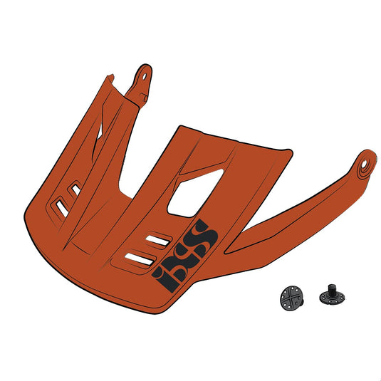 iXS Visor + pins Trigger FF Burnt Orange SM - RACKTRENDZ