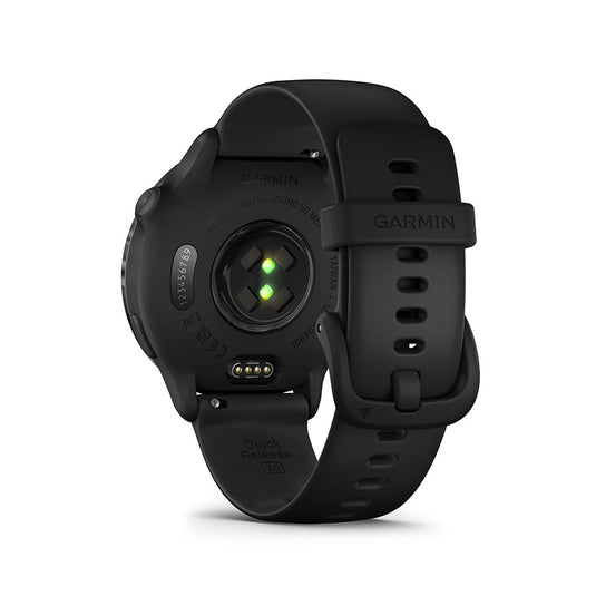 Garmin Vivoactive 6 GPS Smartwatch – Slate Dial, Black Silicone Band