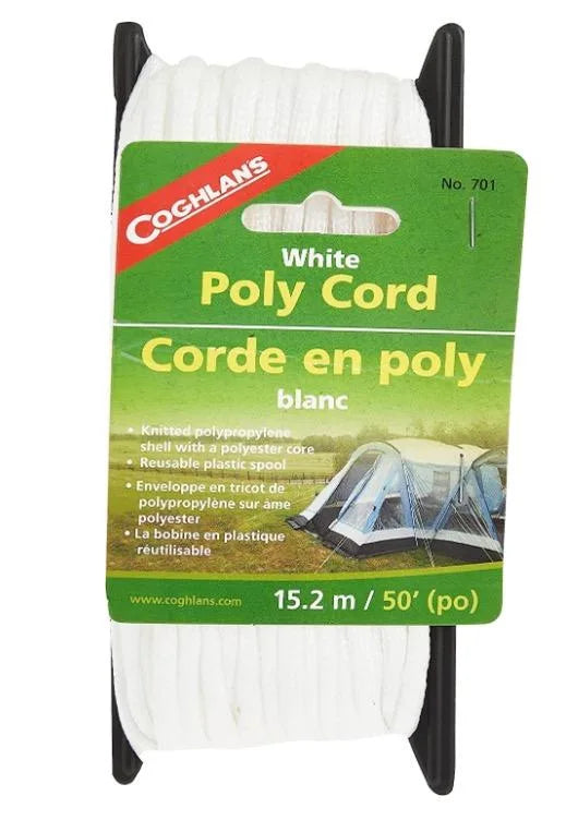 701 - COGHLANS - BRAIDED NYLON CORD WHITE UPC: 056389007017