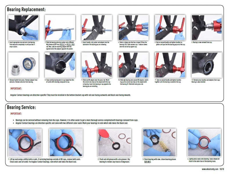 Load image into Gallery viewer, Wheels Manufacturing Press Fit 30 to Outboard Bottom Bracket with Angular Contact Bearings, Black, Shimano 24mm Spindle - RACKTRENDZ
