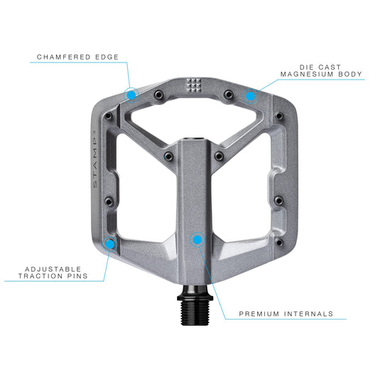PÉDALE CRANKBRO STAMP 3 SM GRIS