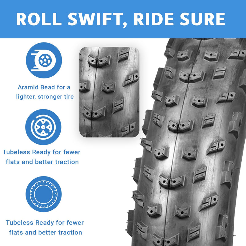 Load image into Gallery viewer, YKY 27.5x4.3 3STUD 120TPI BLK
