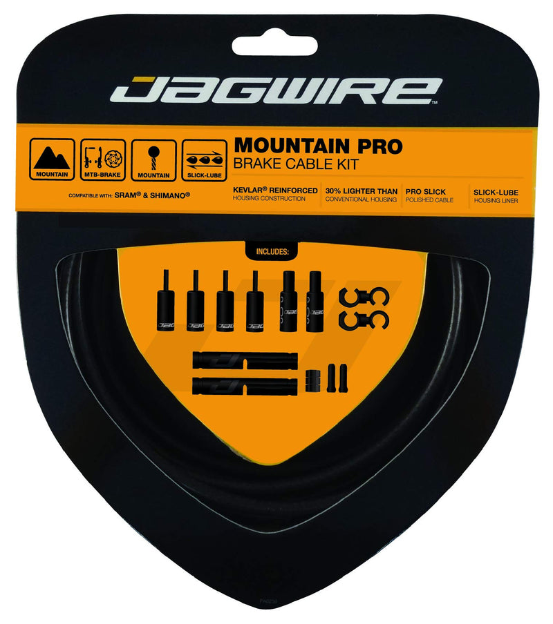 Chargez l&#39;image dans la visionneuse de la galerie, Jagwire PCK409 Pro Mountain Brake Cable Kit, Stealth Black, TU EU - RACKTRENDZ
