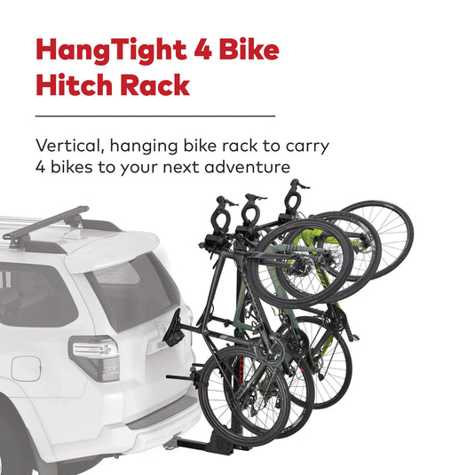 Porte-vélos à suspension verticale Yakima HangTight 4 pour récepteurs d'attelage de 2 pouces