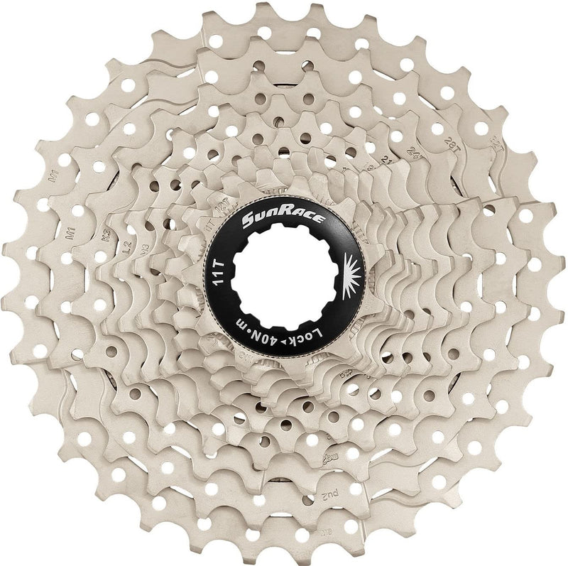 Load image into Gallery viewer, SunRace Silver 11 Speed 11-28 Tooth Cassette - RACKTRENDZ
