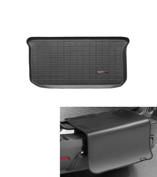 Weathertech Cargo Trunk Liner with Bumper Protector for Smart fortwo - Trunk with Bumper Protector (40391SK), Black