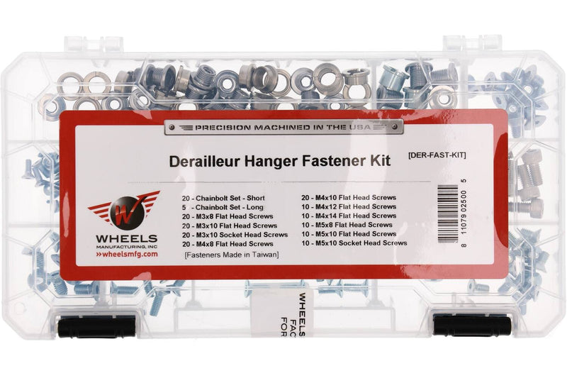 Chargez l&#39;image dans la visionneuse de la galerie, 200 Piece Assortment of Fasteners for Wheels Mfg derailleur Hangers. for a Complete List of Fastener Compatibility for All Current - RACKTRENDZ
