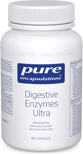 Digestive Enzymes Ultra - Vegetarian Digestive Enzyme Supplement to Support Protein, Carb, Fiber & Dairy Digestion* - 180 Capsules