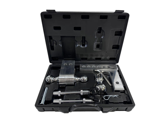 Enthuze 6" HD Aluminum Adjustable Hitch with 3 Ball Sizes