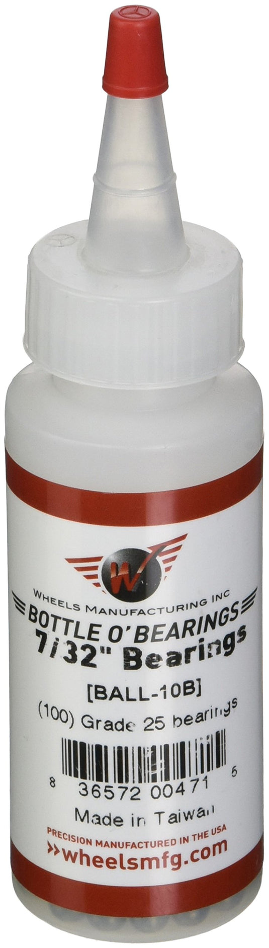 Wheels Manufacturing Grade 25 7/32" Bearings Bottle/100 - RACKTRENDZ