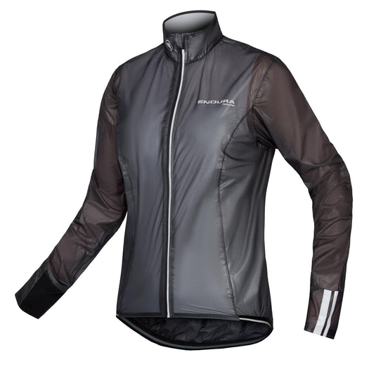 Endura Womens FS260-Pro Adrenaline Cycling Race Cape - Lightweight, Waterproof & Breathable Cycle Shell Black, Medium - RACKTRENDZ