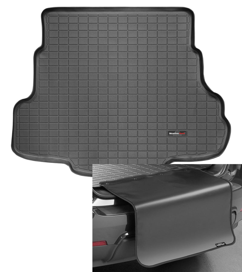 Load image into Gallery viewer, Weathertech Cargo Trunk Liner with Bumper Protector for Mazda MAZDA6 - Trunk with Bumper Protector (40390SK), Black
