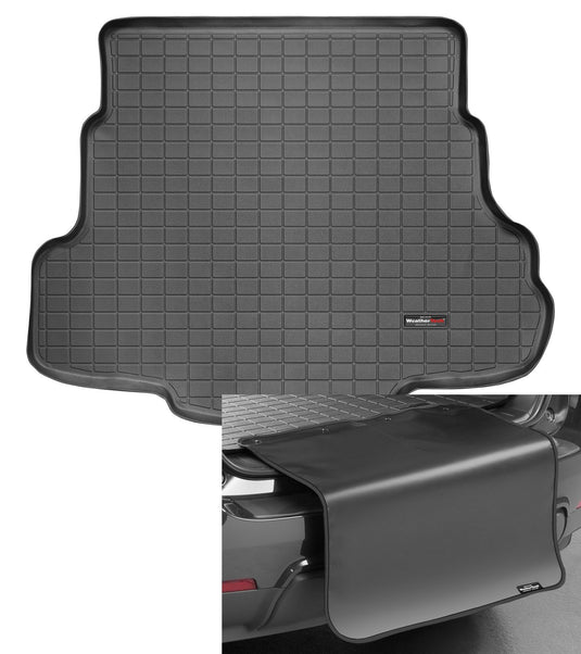 Weathertech Cargo Trunk Liner with Bumper Protector for Mazda MAZDA6 - Trunk with Bumper Protector (40390SK), Black