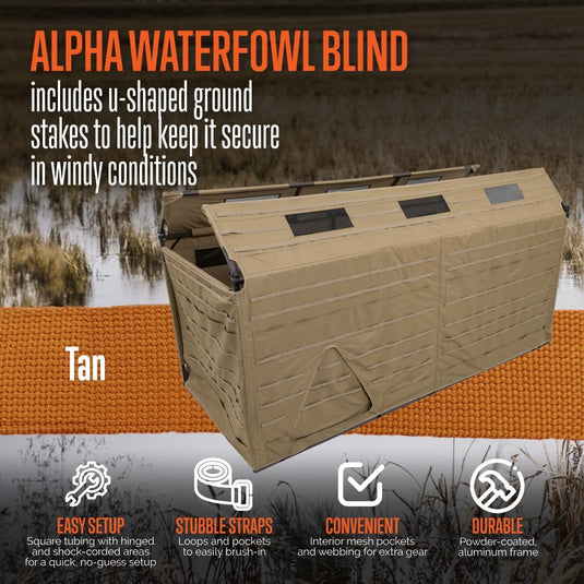 ALPS OutdoorZ Alpha Waterfowl Blind - Tan