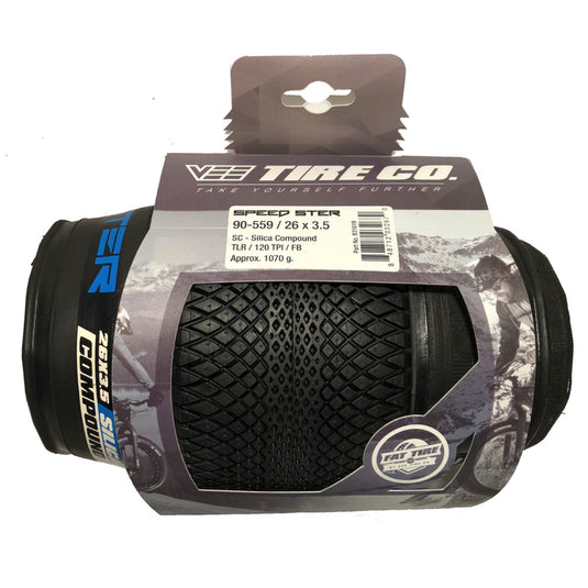 Vee Tire 26x3.5 Speedster Fat Tire 90-559 Folding Bead Silica Compound - RACKTRENDZ
