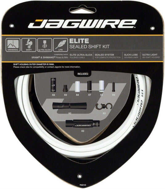 Jagwire Elite Unisex Adult Cables and Sheaths, White, One Size - RACKTRENDZ