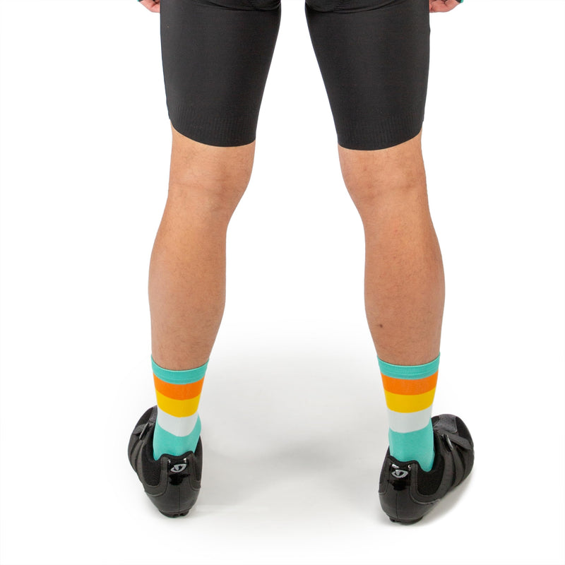 Chargez l&#39;image dans la visionneuse de la galerie, Endura Bandwidth Cycling Sock, Aqua, Large-X-Large - RACKTRENDZ
