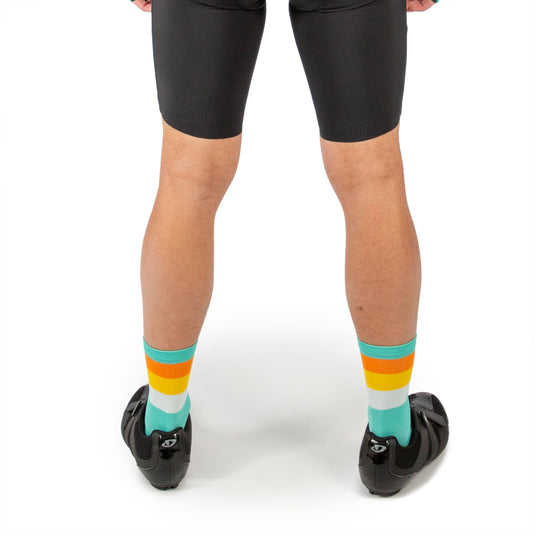 Endura Bandwidth Cycling Sock, Aqua, Large-X-Large - RACKTRENDZ