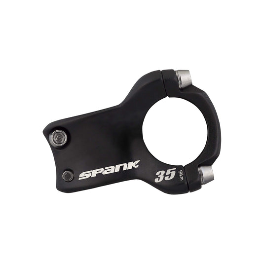 Spank Spike Race 2 Shot-Peen Anodized MTB Bicycle Stem, Black, 35mm - RACKTRENDZ