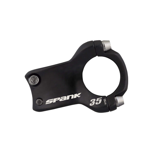 SPANK Spike Race 2 Shot-Peen Anodized MTB Bicycle Stem (Black, 50mm), Lightweight and Strong Alloy Stem for Mountain Bike, Mountain Bike Stem Short Handlebar, Stem for Most Bicycle, Cycling - RACKTRENDZ