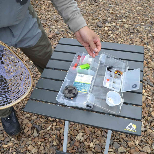 TABLE DE CAMPING COMPACTE 20 NOIRE CHROME