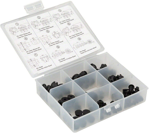 Jagwire Unisex_Adult Frame Plug Combo Box Spare Parts, Black, One Size - RACKTRENDZ