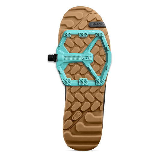 Crankbrothers Stamp 0 Flat Pedals for MTB & BMX Bikes, Lightweight Composite Body, Enhanced Grip with 12 Pins, Turquoise, Large