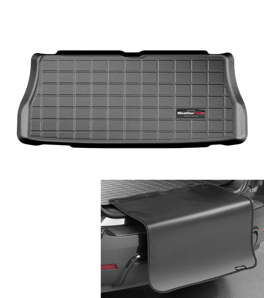 Weathertech Cargo Trunk Liner with Bumper Protector for MINI Cooper, Cooper, Trunk with Bumper Protector (40780SK), Black