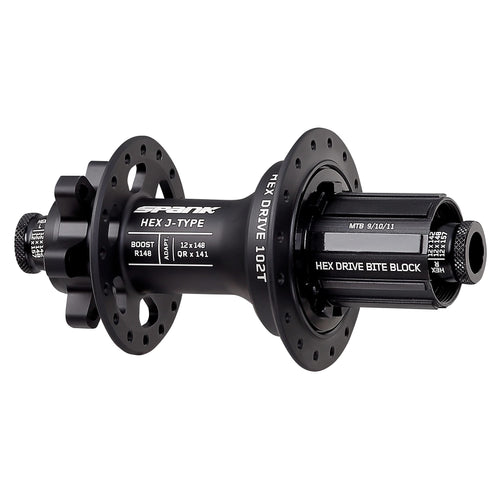 Spank Rear Hub Hex Boost 148 x 12 mm Shimano HG, 102T, 32H Adult Unisex, Black - RACKTRENDZ