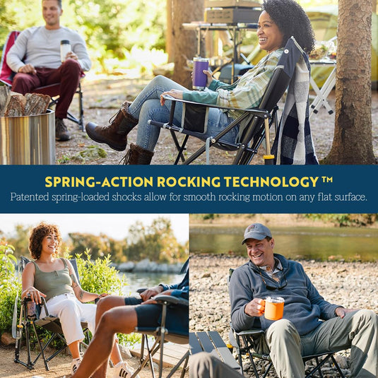 GCI Outdoor Kickback Rocker Portable Rocking Chair & Outdoor Camping Chair