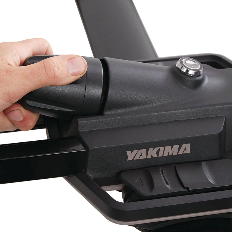 Load image into Gallery viewer, Yakima HighSpeed Premium Rooftop Fork Bike Mount with TorqueRight Knob, T Slot Crossbars, and Carry Quick Release for Sports and Outdoor Use, Black
