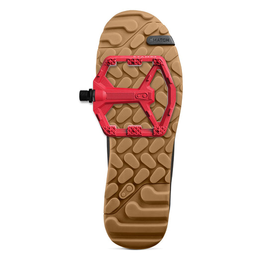 Crankbrothers Stamp 0 Flat Pedals for MTB & BMX Bikes, Lightweight Composite Body, Enhanced Grip with 12 Pins, Red, Small