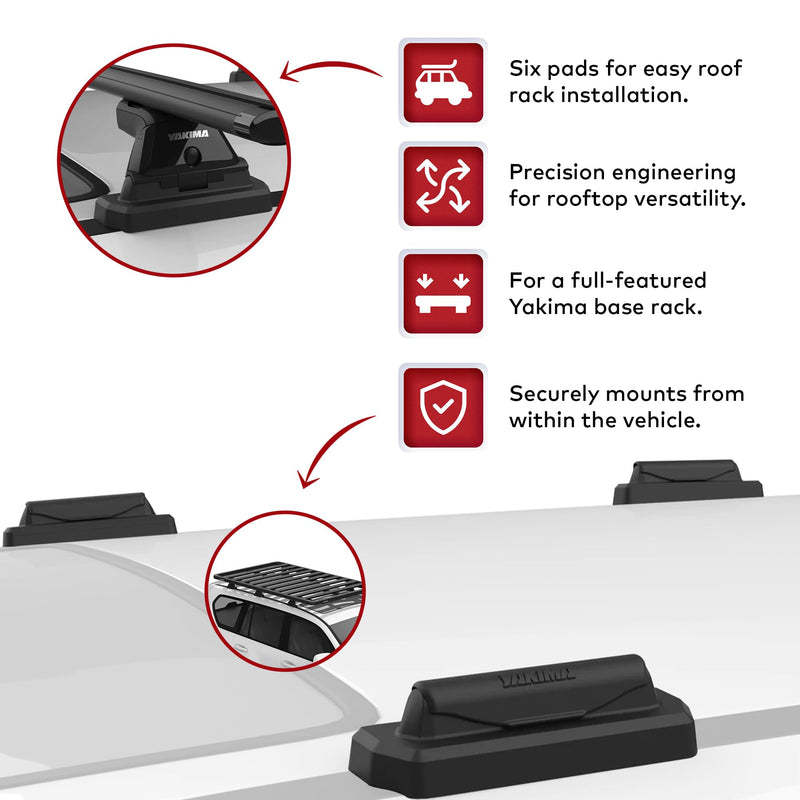 Load image into Gallery viewer, YAKIMA Landing Pad 30 Fixed Point Tower Compatible w/2010+ Lexus GX, Set of 6
