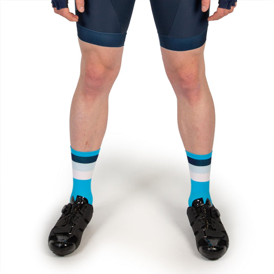 Endura Bandwidth Cycling Sock, Hi-viz Blue, Large-X-Large - RACKTRENDZ