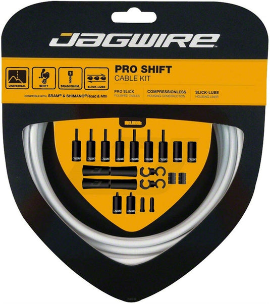 Jagwire Pro Shift Kit Road/Mountain SRAM/Shimano, White - RACKTRENDZ