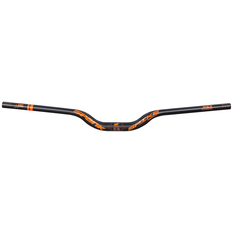 Chargez l&#39;image dans la visionneuse de la galerie, Spank Spike 800 Vibrocore Bicycle Handlebar, Mountain Bike Handlebar, Aluminium Alloy Handlebars,50R(Black Orange) - RACKTRENDZ
