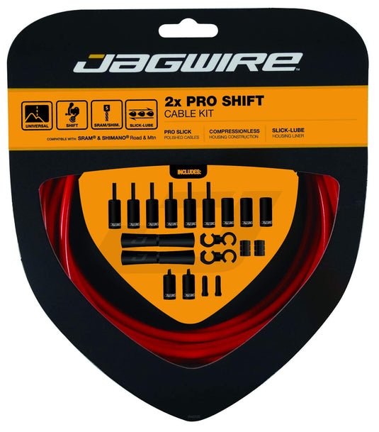 Jagwire PCK504 Unisex Adult Cable and Sheath Kit, Red - RACKTRENDZ