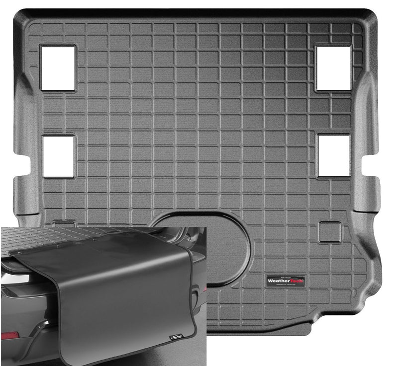 Load image into Gallery viewer, Weathertech Cargo Trunk Liner with Bumper Protector for Jeep Wrangler 2-Door, Wrangler 2-Door, Wrangler JK 2-Door - Behind 1st Row w/Bumper Protector (401055SK), Black
