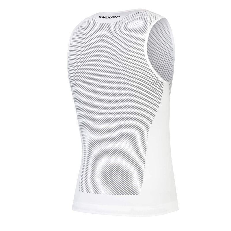 Chargez l&#39;image dans la visionneuse de la galerie, Endura Men&#39;s Fishnet Sleeveless Cycling Baselayer II White, Large - RACKTRENDZ
