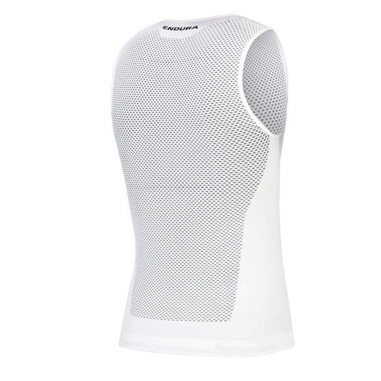 Endura Men's Fishnet Sleeveless Cycling Baselayer II White, Large - RACKTRENDZ