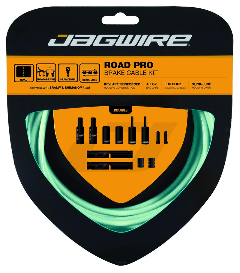 Load image into Gallery viewer, Jagwire Pro Brake Cable Kit Road SRAM/Shimano, Bianchi Celeste - RACKTRENDZ
