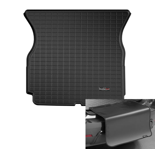 WeatherTech Cargo Trunk Liner for Tesla Model X - Behind 2nd Row w/Bumper Protector (401003SK) Black