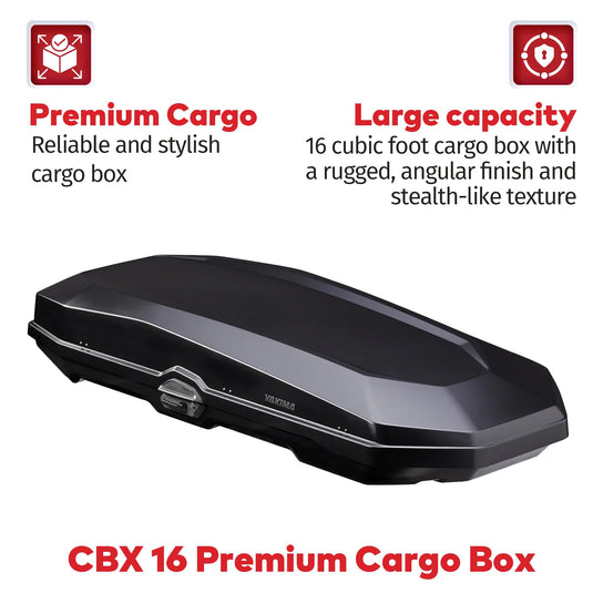 YAKIMA, CBX 16 Aerodynamic Rooftop Cargo Box for Cars, Wagons and SUVs