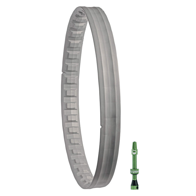 Chargez l&#39;image dans la visionneuse de la galerie, CushCore Plus Set - Includes (1) Tire Insert, (1) Presta Valve &amp; (1) Rim Sticker, Easy at-Home Installation, Bicycle Tire Inserts, Helps Improve Ride Quality, Fits a 2.6&quot;-3.0&quot; (Single, 29”) - RACKTRENDZ
