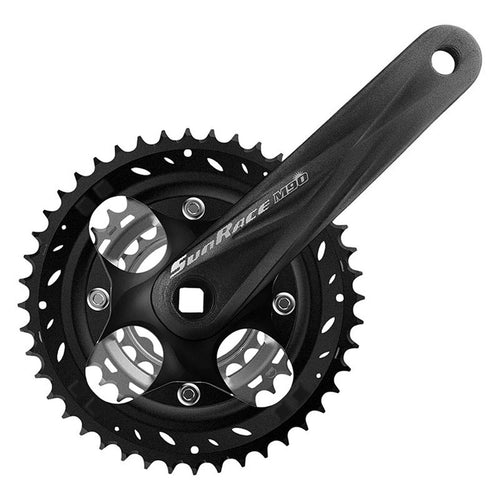 SunRace Crankset Fcm904 175X44/32/22 Sq Bk/Sl - FCM904.L0DD.SS0.BX - RACKTRENDZ