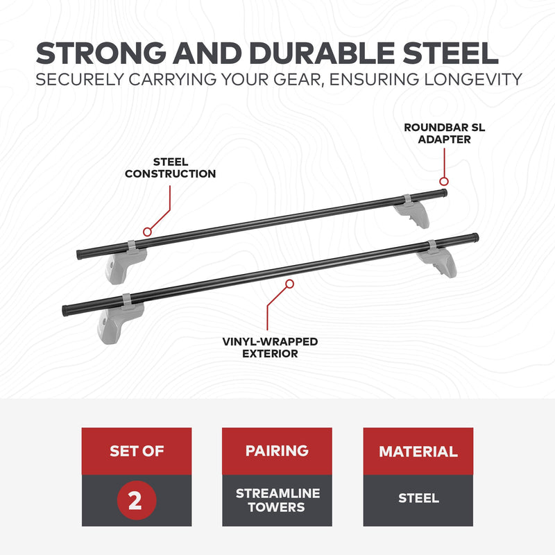 Chargez l&#39;image dans la visionneuse de la galerie, 58&quot; Yakima Roof Rack Round Crossbars
