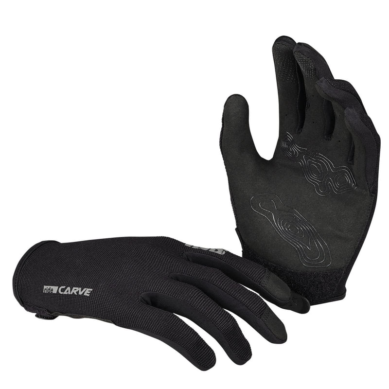 Chargez l&#39;image dans la visionneuse de la galerie, IXS Unisex Carve Digger Gloves - Silicone Grippers and Slip on Design with Touchscreen/Biking/Hiking Compatible (Black XXL) - RACKTRENDZ
