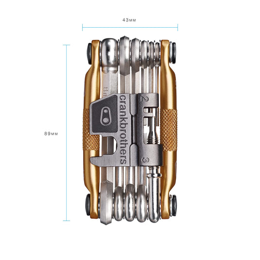 Crankbrothers 10755 Multi Bicycle Tool 17-Function, Gold