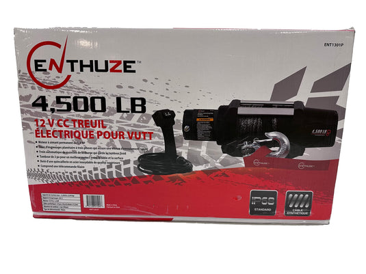 Enthuze 4500 LB Electric Winch for UTV & Powersports